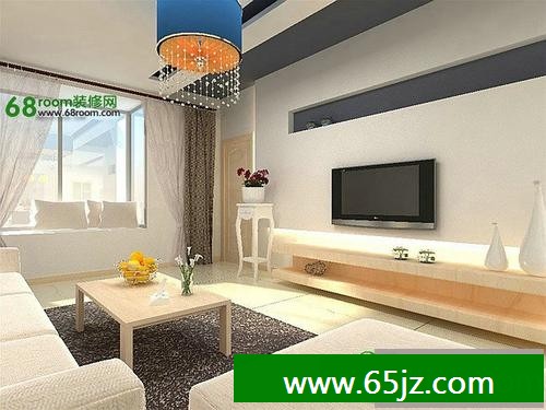 高清电视背景墙效果图大全20xx图片二:色彩简明的灰白电视背景墙