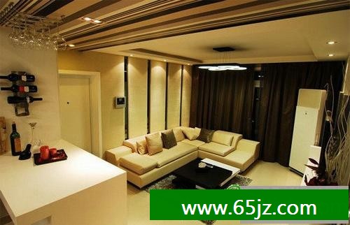 68款黄色风格客厅装修效果图大全20xx \"温馨黄\"20xx客厅效果图
